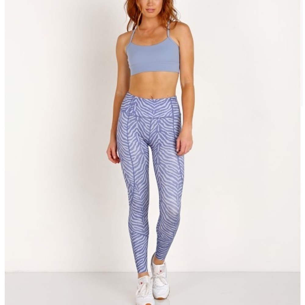 Varley Bedford Legging Tight Blue Zebra XS